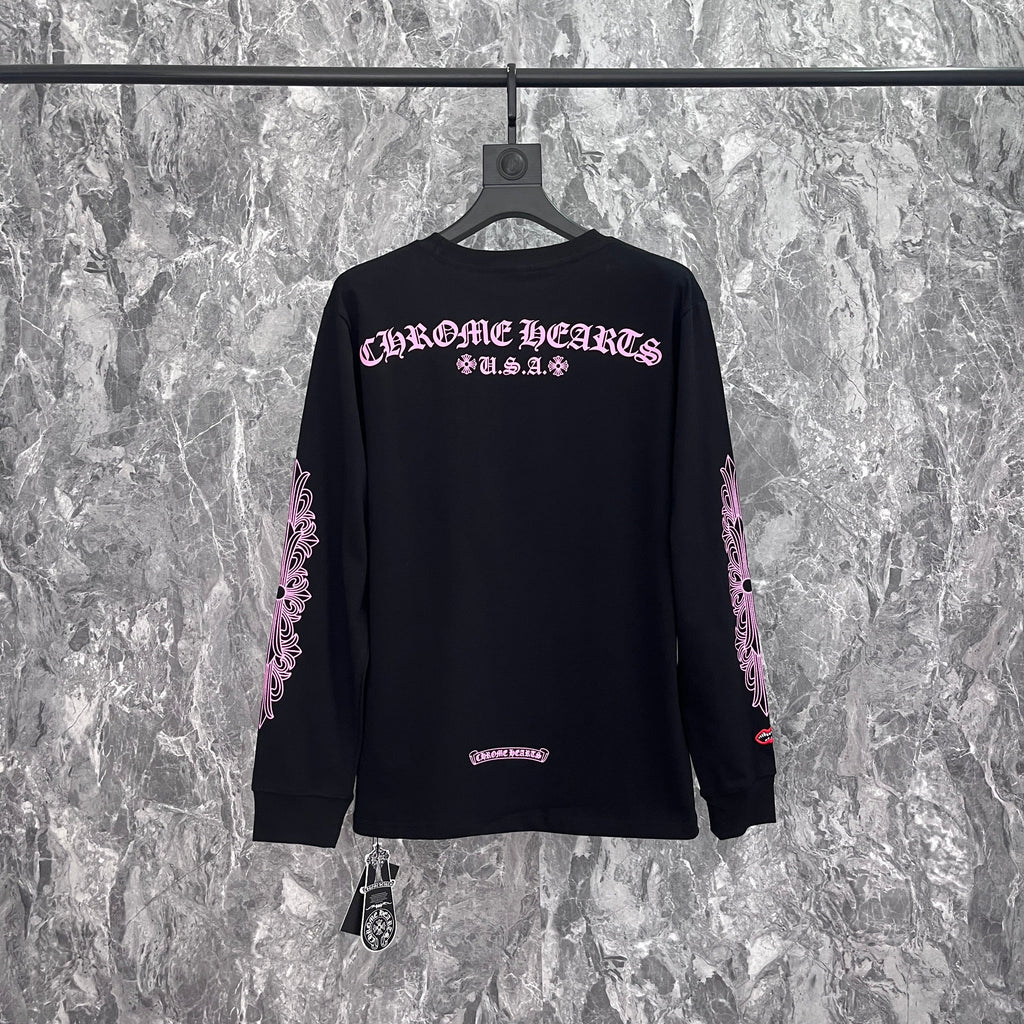 Chrome Hearts Men's Long-Sleeve T-shirt Sweatshirt K8019