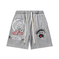 Hellstar Records Smiley Face Shorts Grey