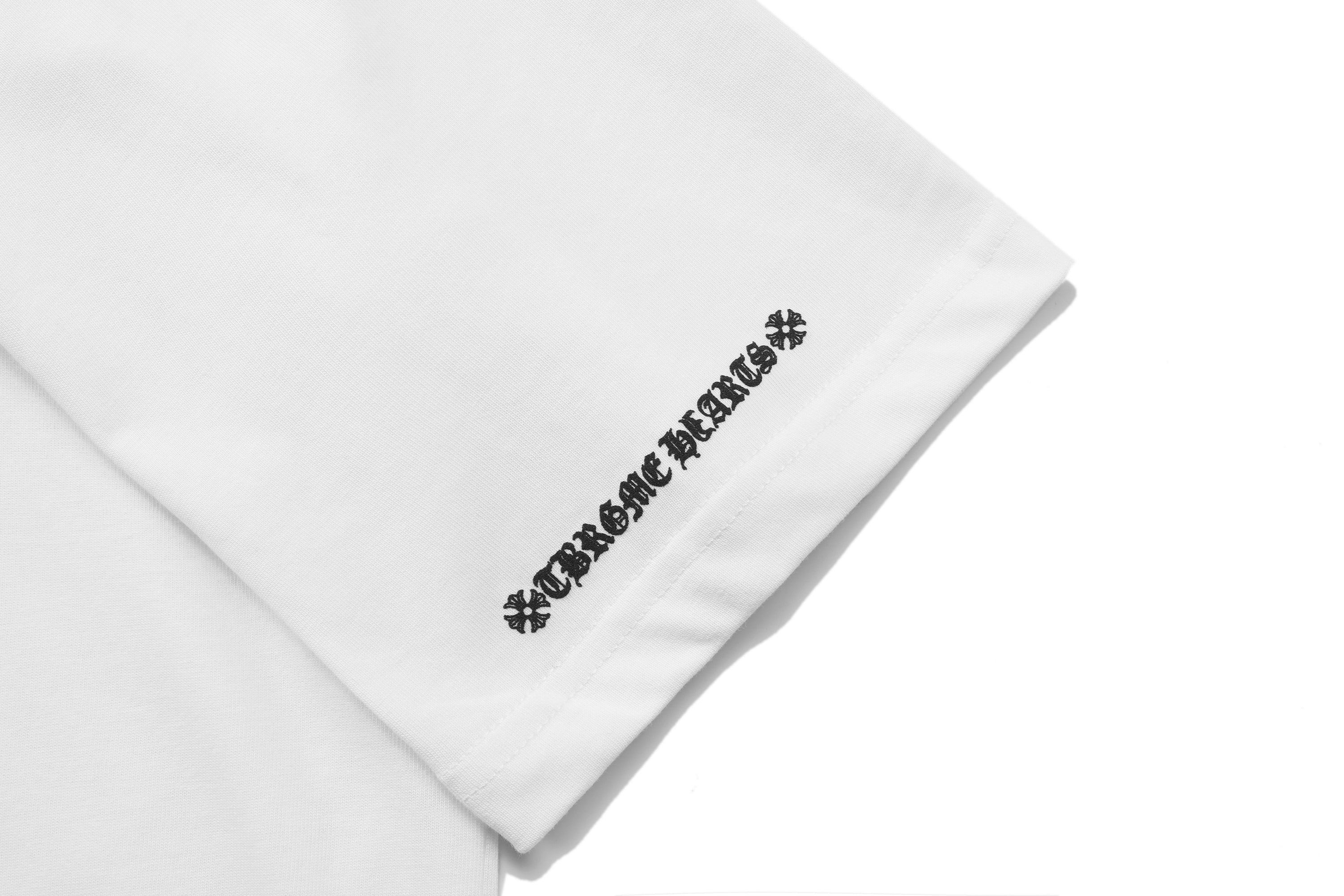 Chrome Hearts Sanskrit Pocket & Neck Letter Printed T-shirt TB02
