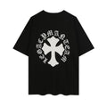 Chrome Hearts Ring Cross Floral Embroidered Vintage Gothic T-shirt 2604