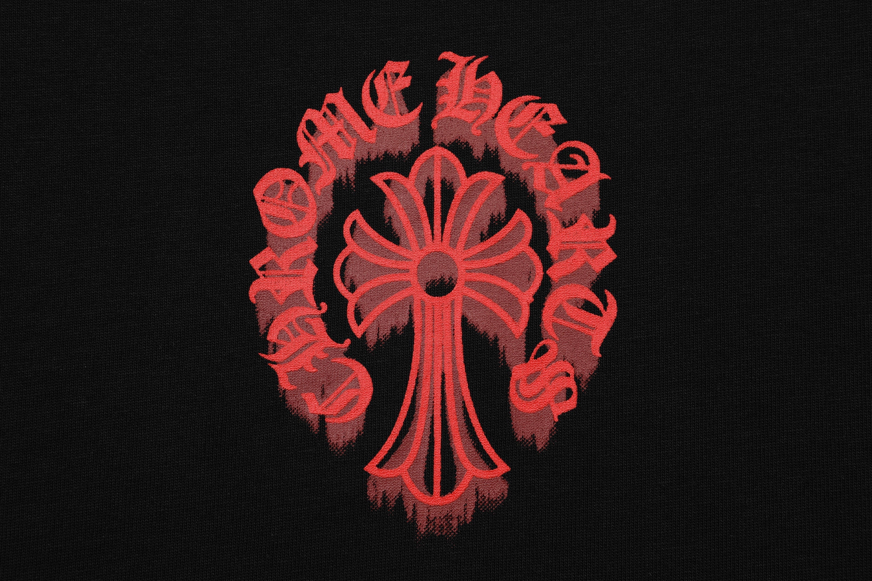 Chrome Hearts Bloody Floral Cross Vintage Washed T-shirt 2627