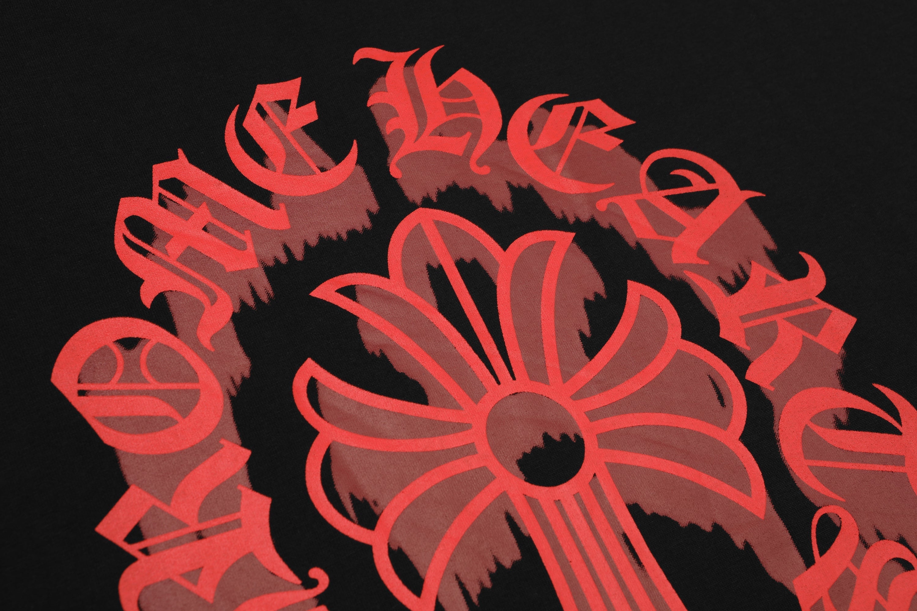 Chrome Hearts Bloody Floral Cross Vintage Washed T-shirt 2627