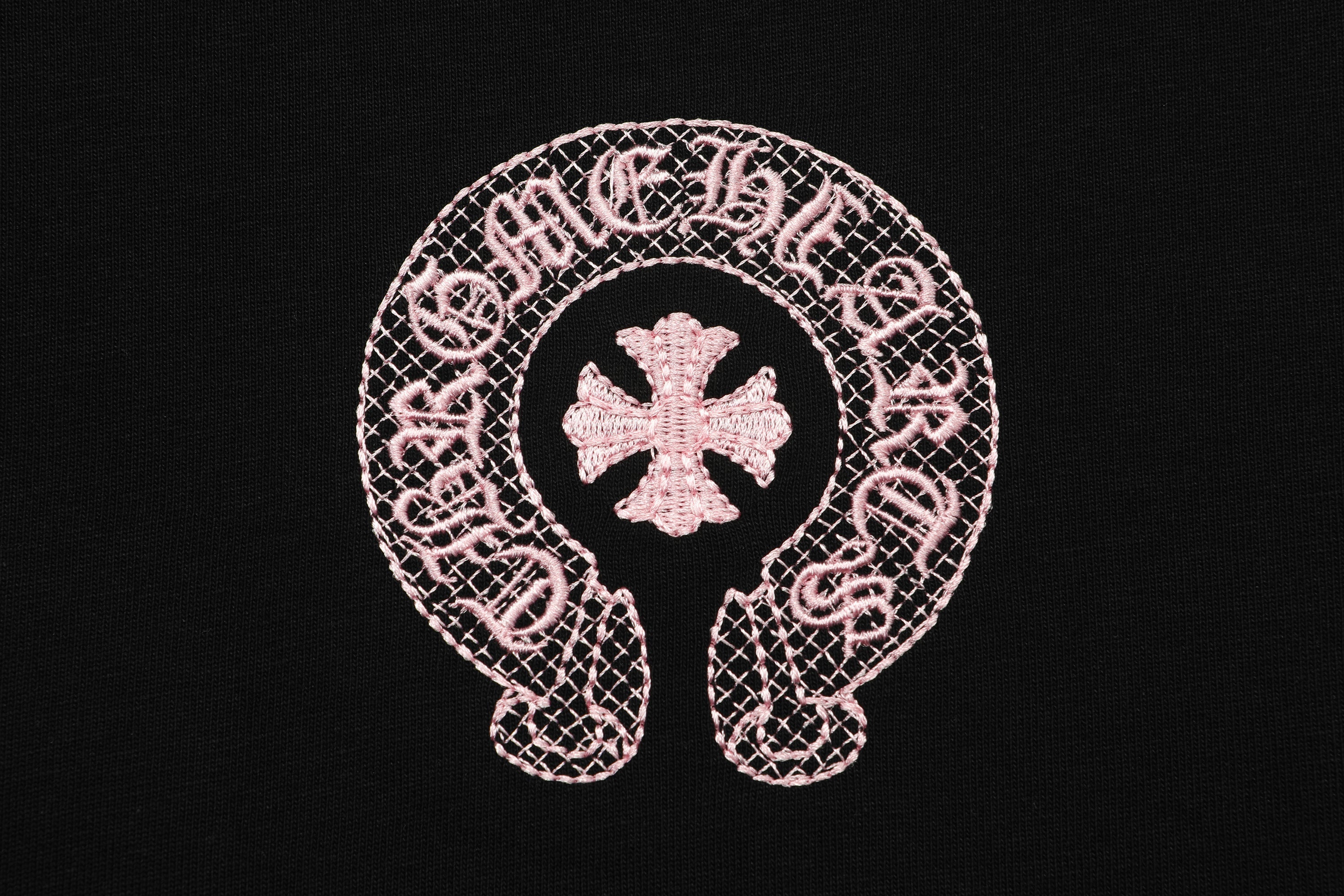 Chrome Hearts Classic Horseshoe Logo Embroidered T-shirt TB32