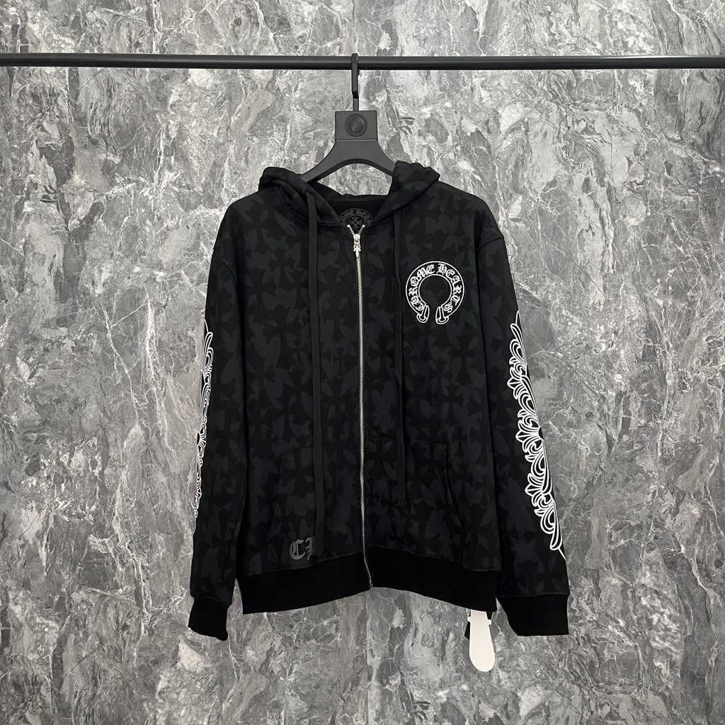 Chrome Hearts Zip Up Hoodie K5028
