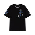 Chrome Hearts Cross Metal Denim Spliced Short-Sleeve T-shirt TB14