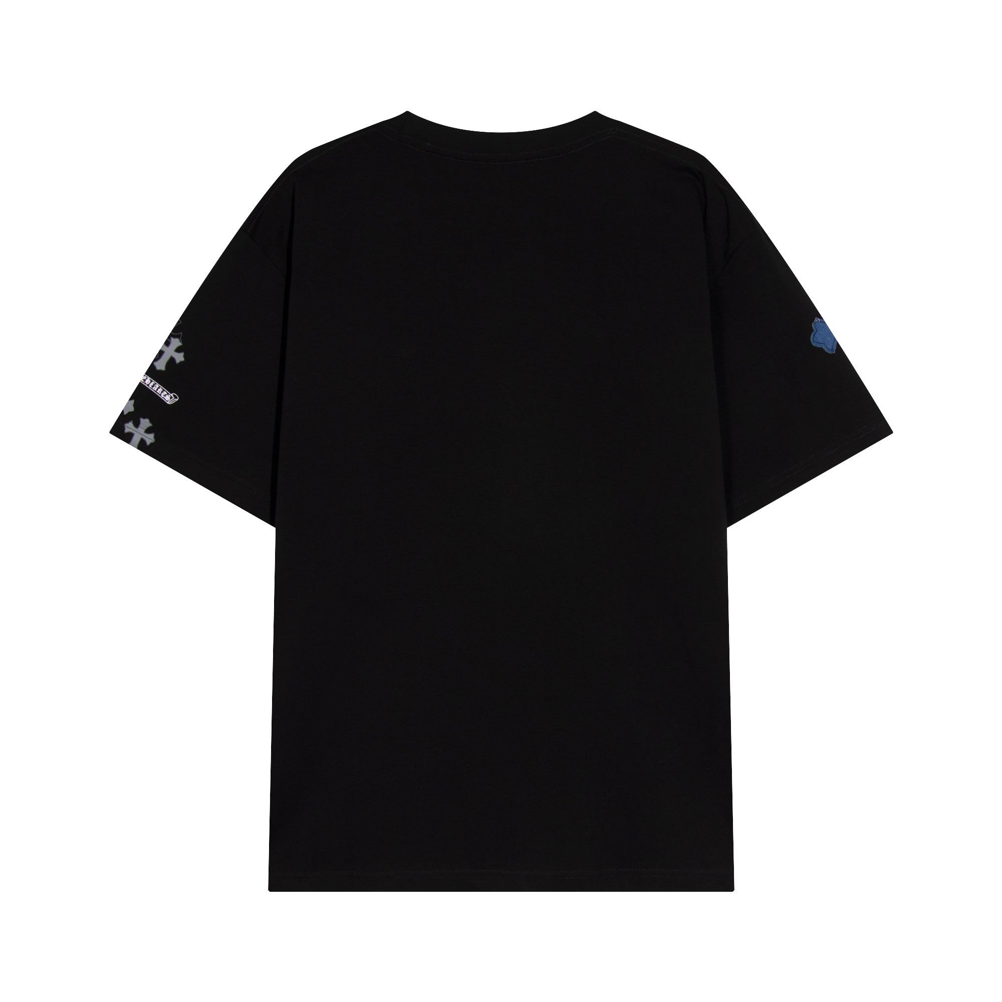 Chrome Hearts Cross Metal Denim Spliced Short-Sleeve T-shirt TB14