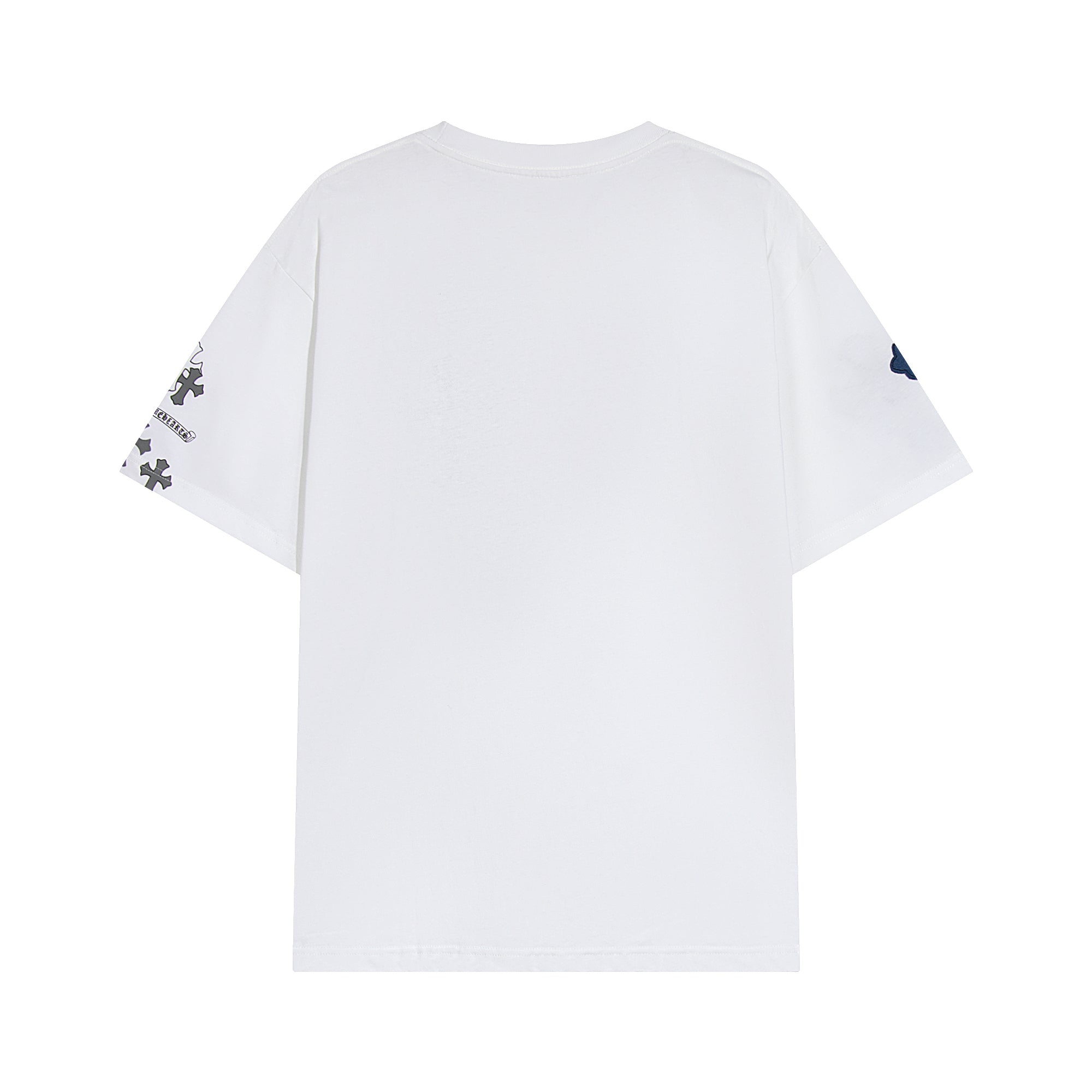 Chrome Hearts Cross Metal Denim Spliced Short-Sleeve T-shirt TB14