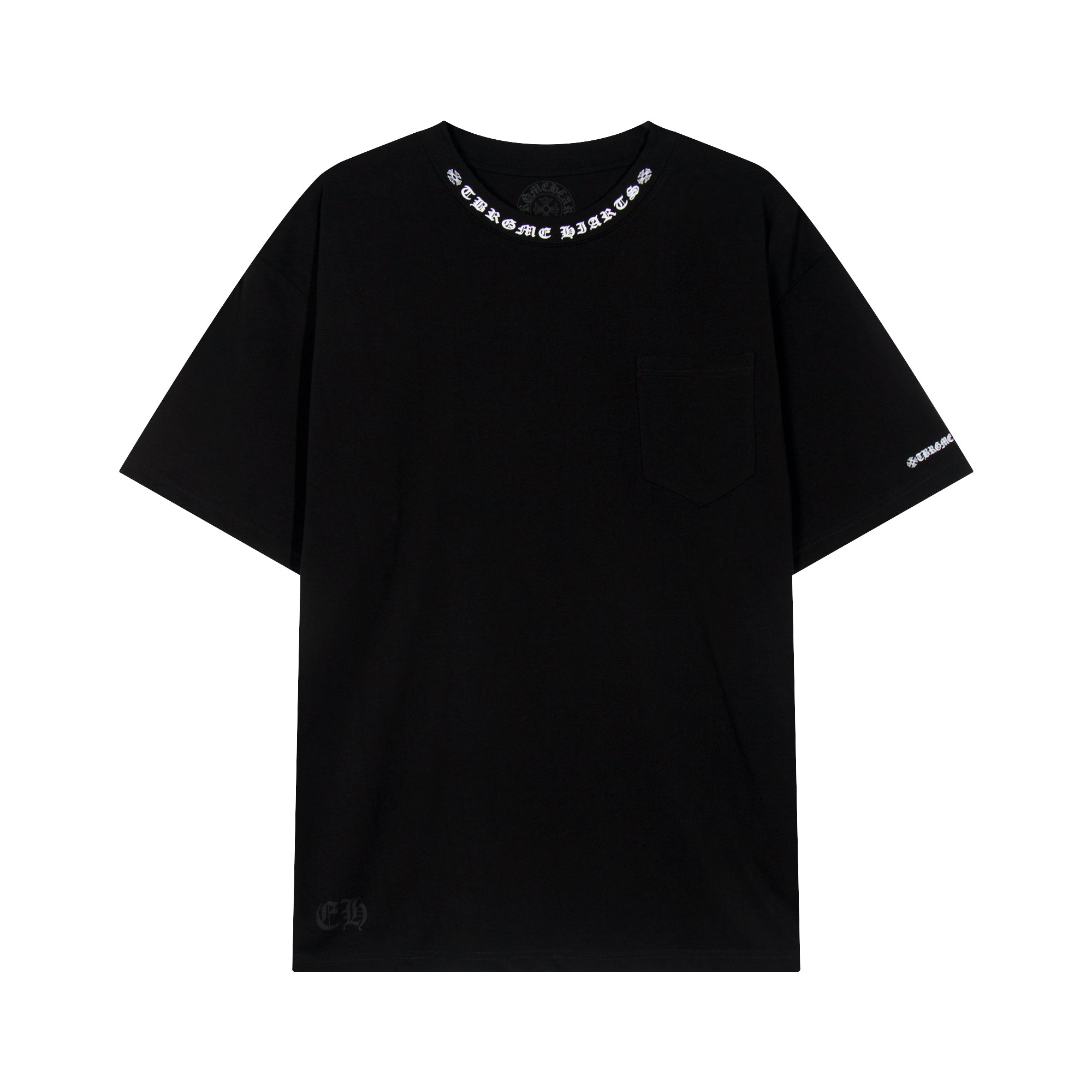 Chrome Hearts Sanskrit Pocket & Neck Letter Printed T-shirt TB02