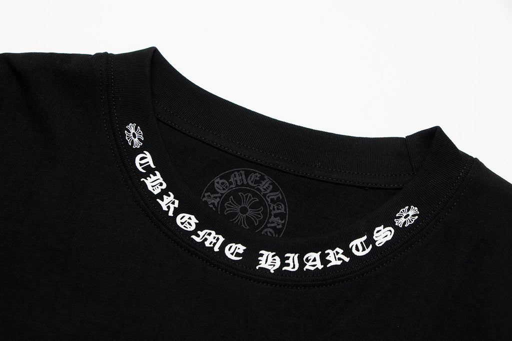 Chrome Hearts Sanskrit Pocket & Neck Letter Printed T-shirt TB02