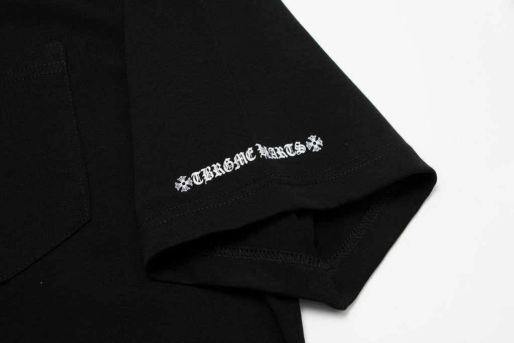 Chrome Hearts Sanskrit Pocket & Neck Letter Printed T-shirt TB02