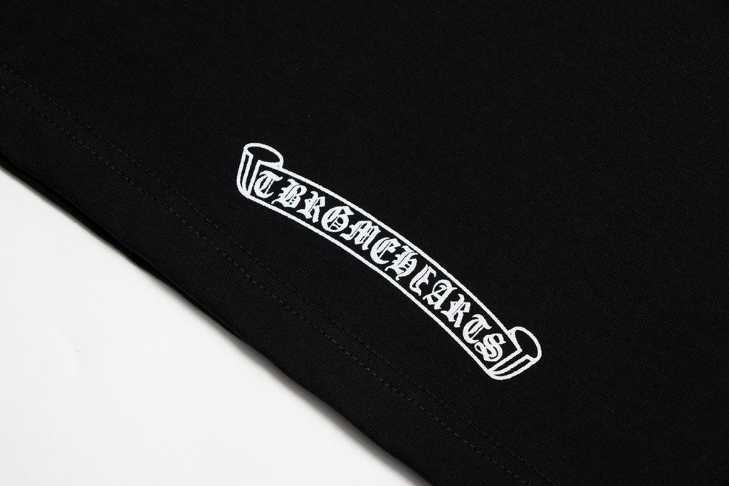 Chrome Hearts Sanskrit Pocket & Neck Letter Printed T-shirt TB02
