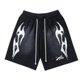 Hellstar Flame Shorts Black