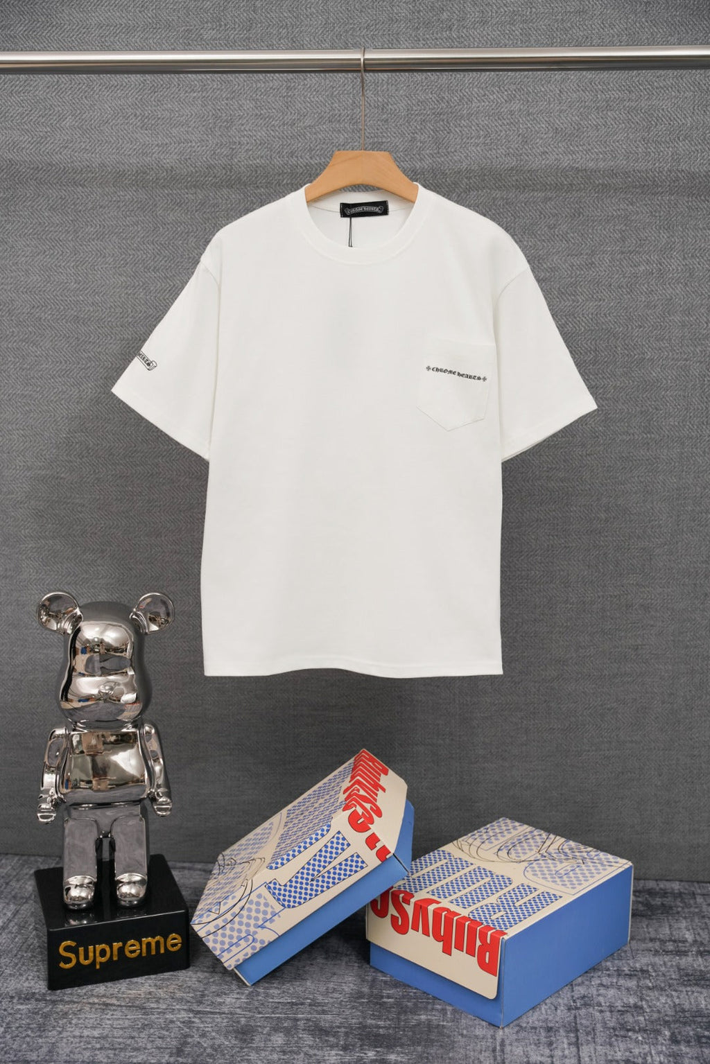 Chrome Hearts Custom Ribbed Short-Sleeve T-Shirt KT33